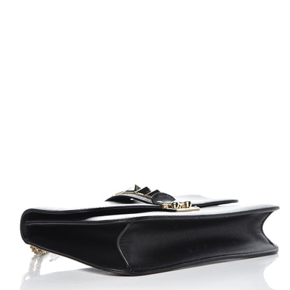 Valentino Garavani Vitello Medium Glam Lock Rockstud Flap Black 4 of 10