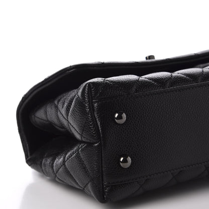 Chanel Caviar Quilted Mini Coco Handle Flap So Black 5 of 10