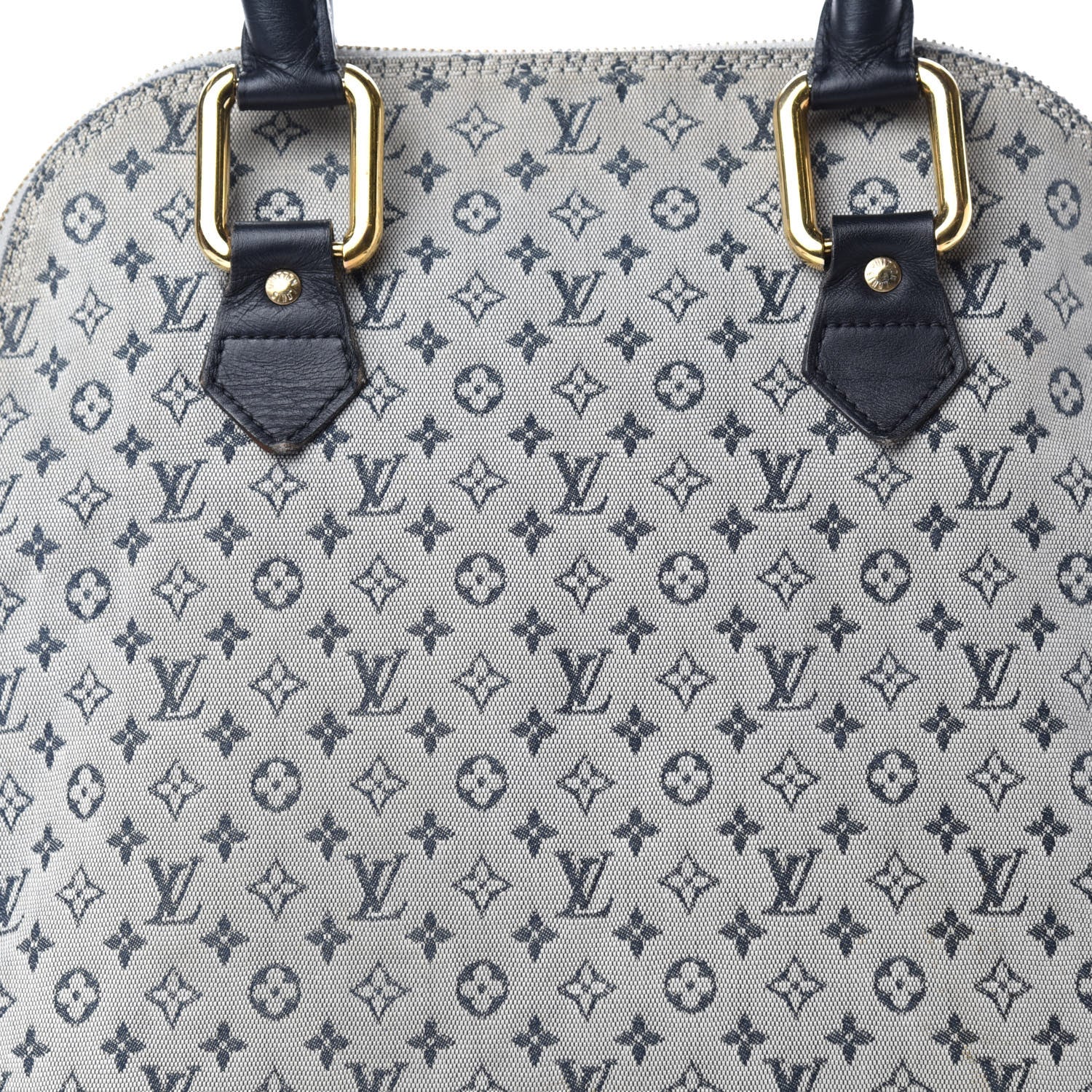 Louis Vuitton Mini Monogram Alma Haut Tote Blue 12 of 12