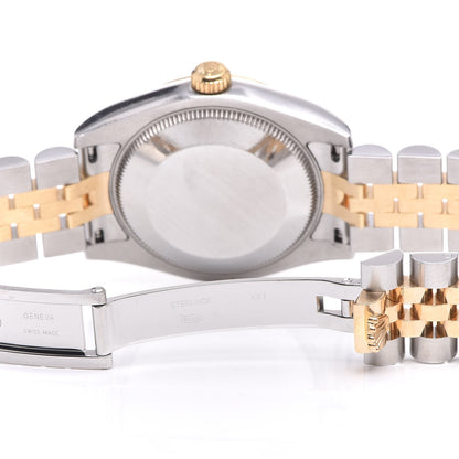 Rolex Stainless Steel 18K Yellow Gold Diamond 31mm Oyster Perpetual Datejust Watch Champagne 178273 7 of 9