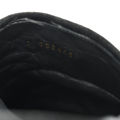 Chanel Suede Stitched Resin CC Mules 38.5 Black 9 of 10
