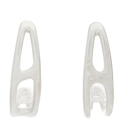 Hermes Sterling Silver Chaine D'Ancre Punk Earrings 2 of 4