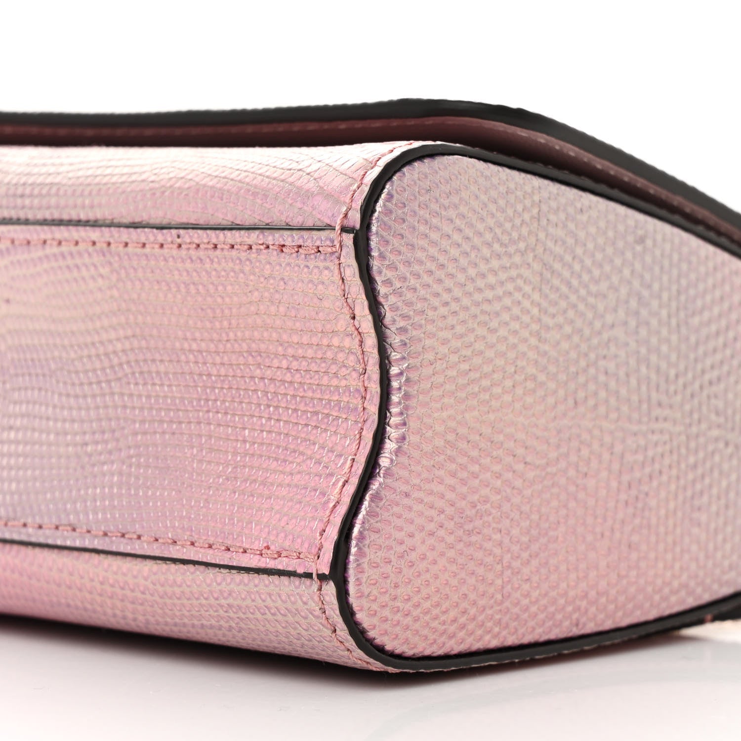 Louis Vuitton Iridescent Lizard Mini Swarovski Twist Shoulder Bag Pink 10 of 11