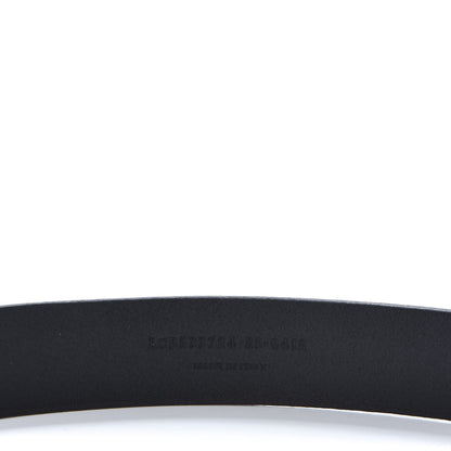 Saint Laurent Calfskin Embossed Monogram Celtique Belt 85 34 Black 7 of 7