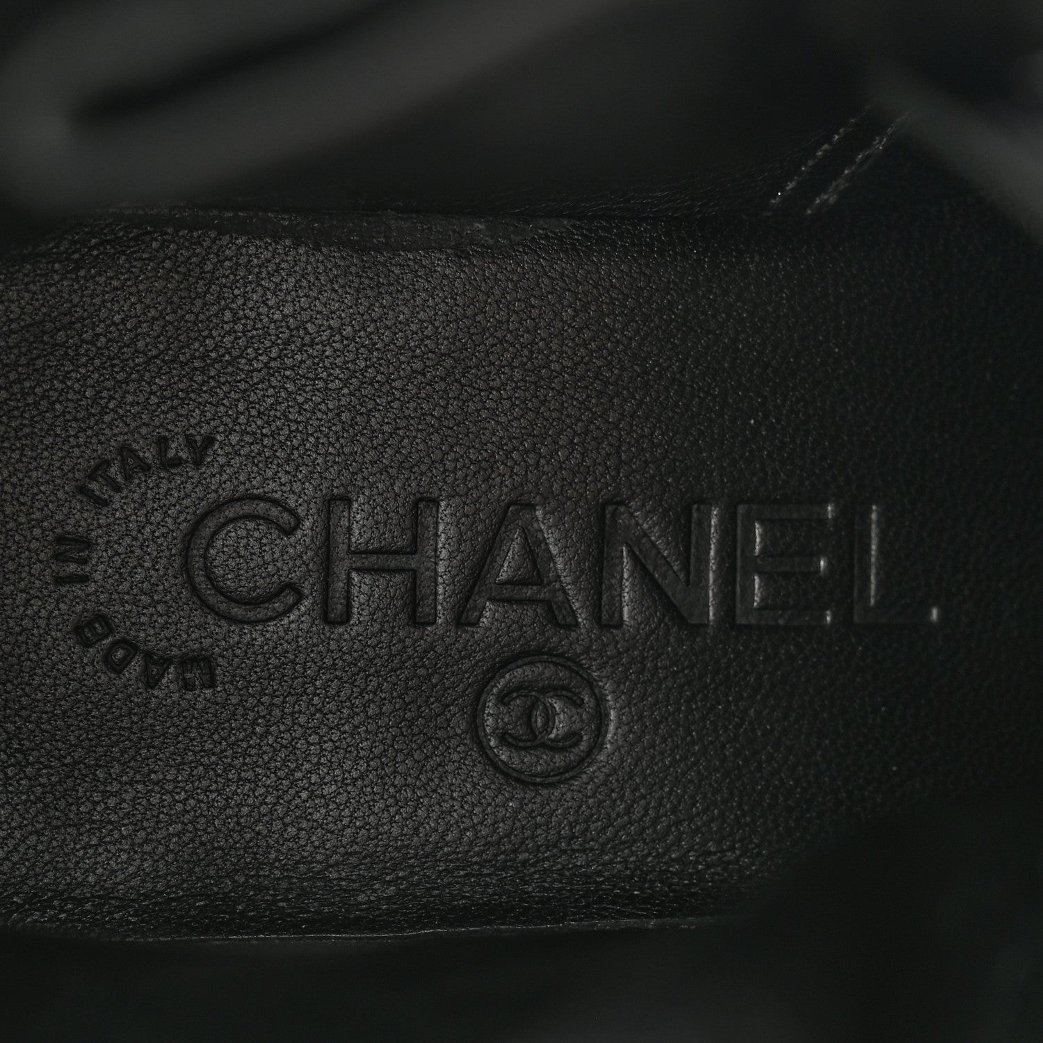 Chanel Calfskin Quilted Lace Up Combat Boots 37.5 Black 6 of 12