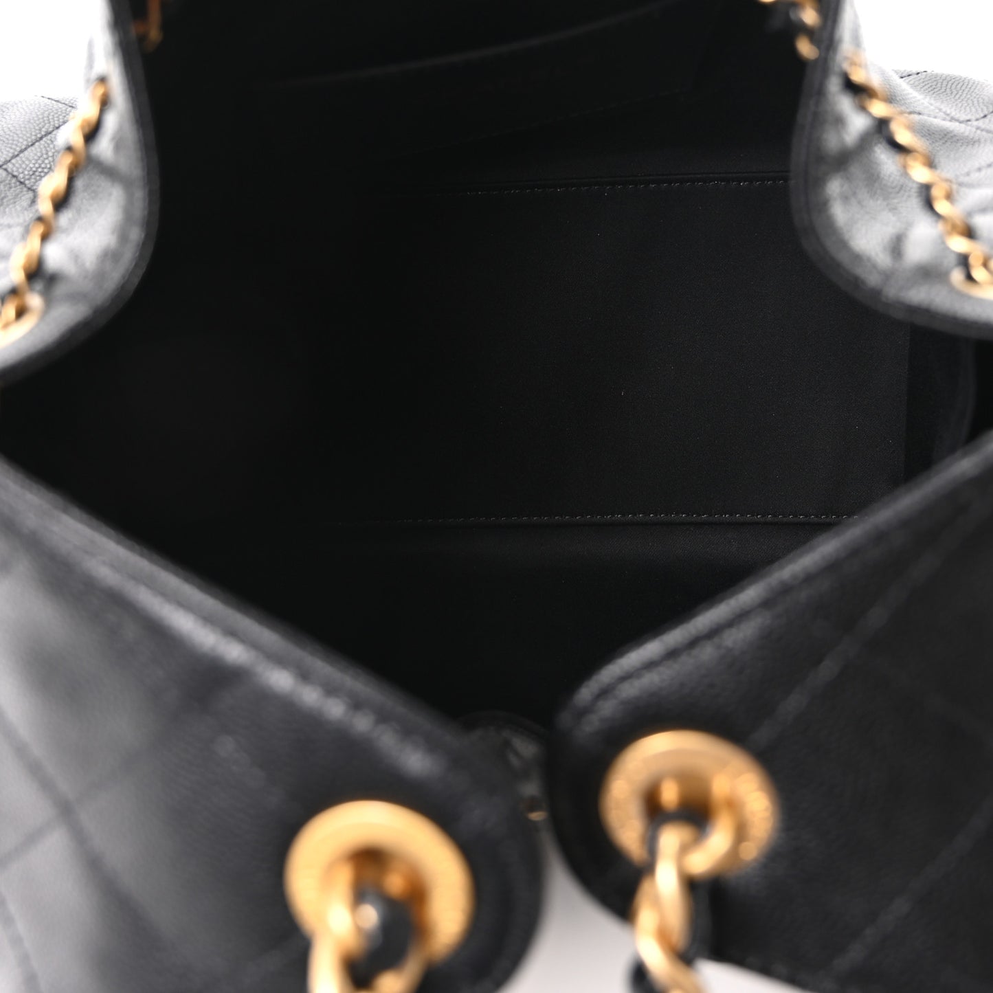 Caviar Quilted Small Chanel 25 Handbag Black