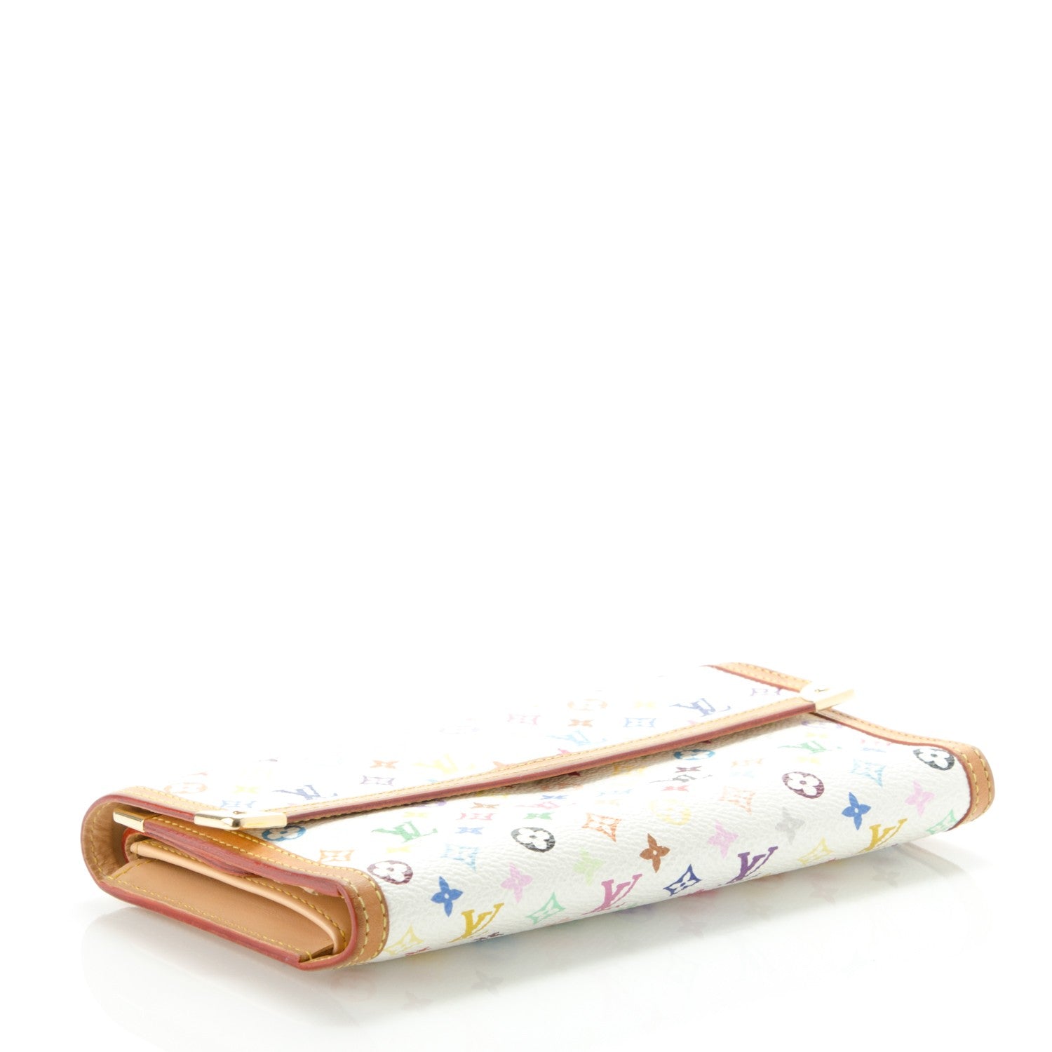 Louis Vuitton Monogram Multicolor Porte Tresor International Wallet White 4 of 8