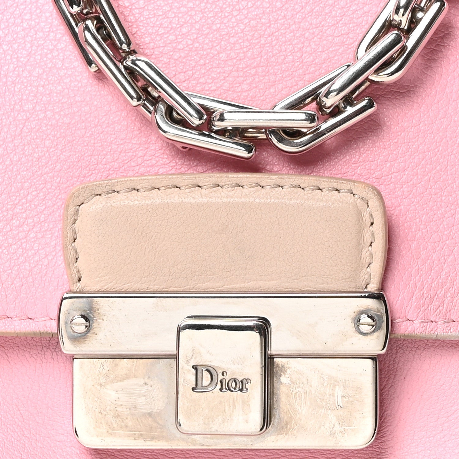 Christian Dior Calfskin Large Diorling Rose Candy 8 of 10