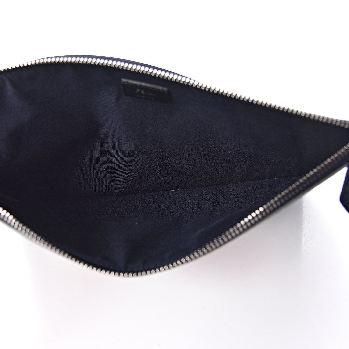 Metallic Vitello Elite Monster Eyes Pouch Navy Multicolor