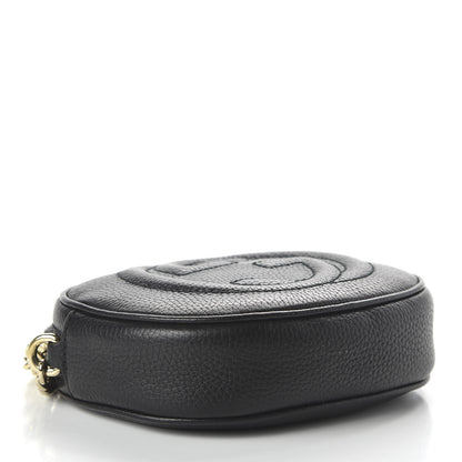 Gucci Pebbled Calfskin Mini Soho Chain Bag Black 3 of 9