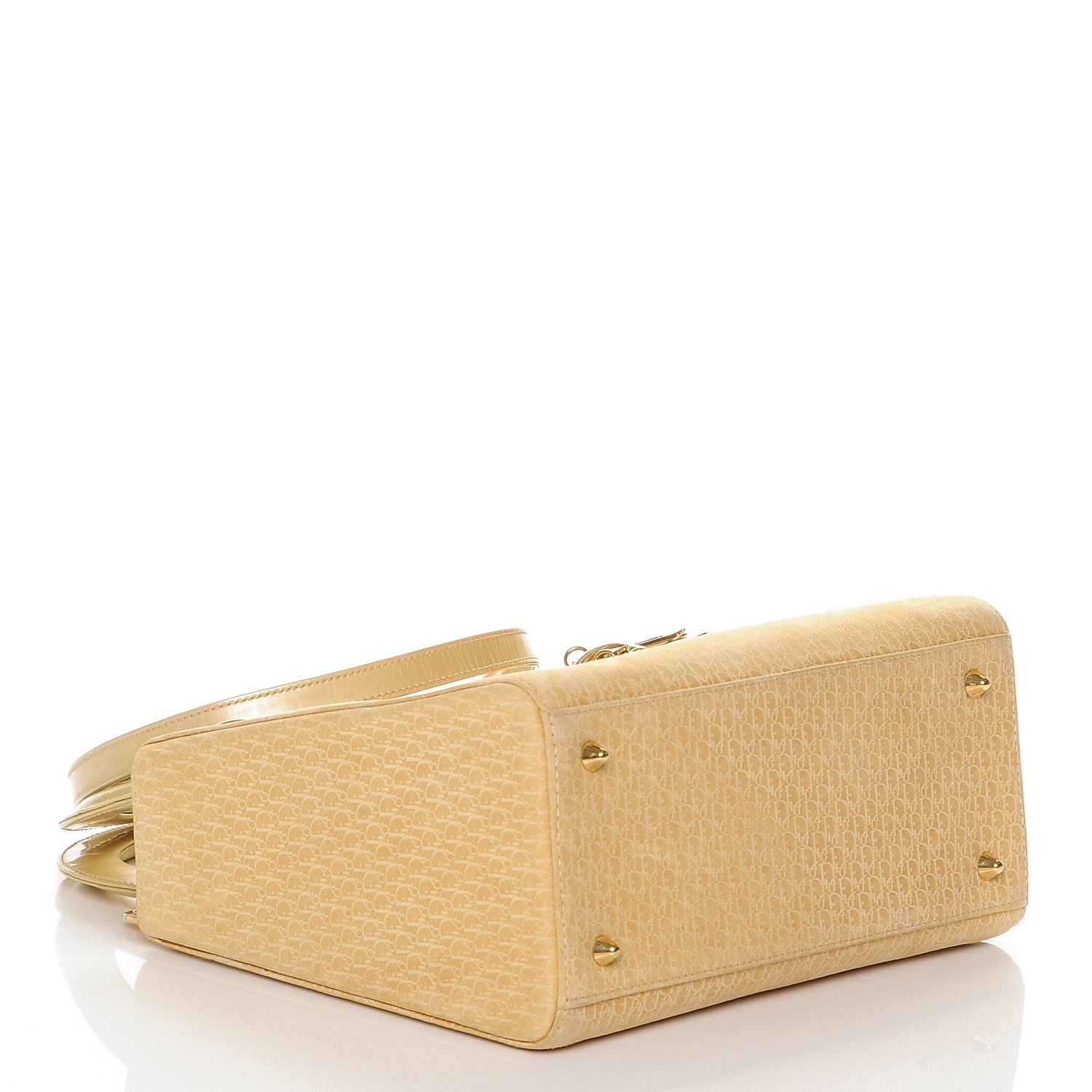 Christian Dior Nubuck Diorissimo Medium Lady Dior Gold 4 of 8