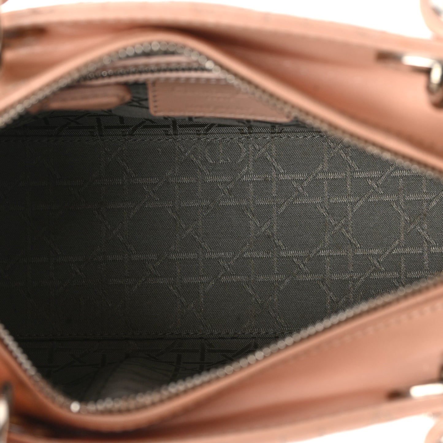 Patent Cannage Medium Lady Dior Rose Clair