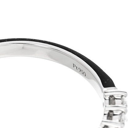 Tiffany Platinum Diamond .27ctw 2.2mm Half Circle Forever Band Ring 49 5 4 of 6