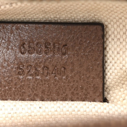 Gucci GG Supreme Monogram Mini Neo Vintage Double Zip Messenger Bag Beige New Acero Crop 8 of 12