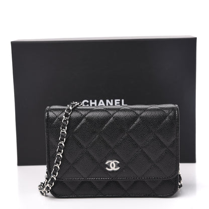 Chanel Caviar Quilted Mini Wallet On Chain WOC Black 11 of 11