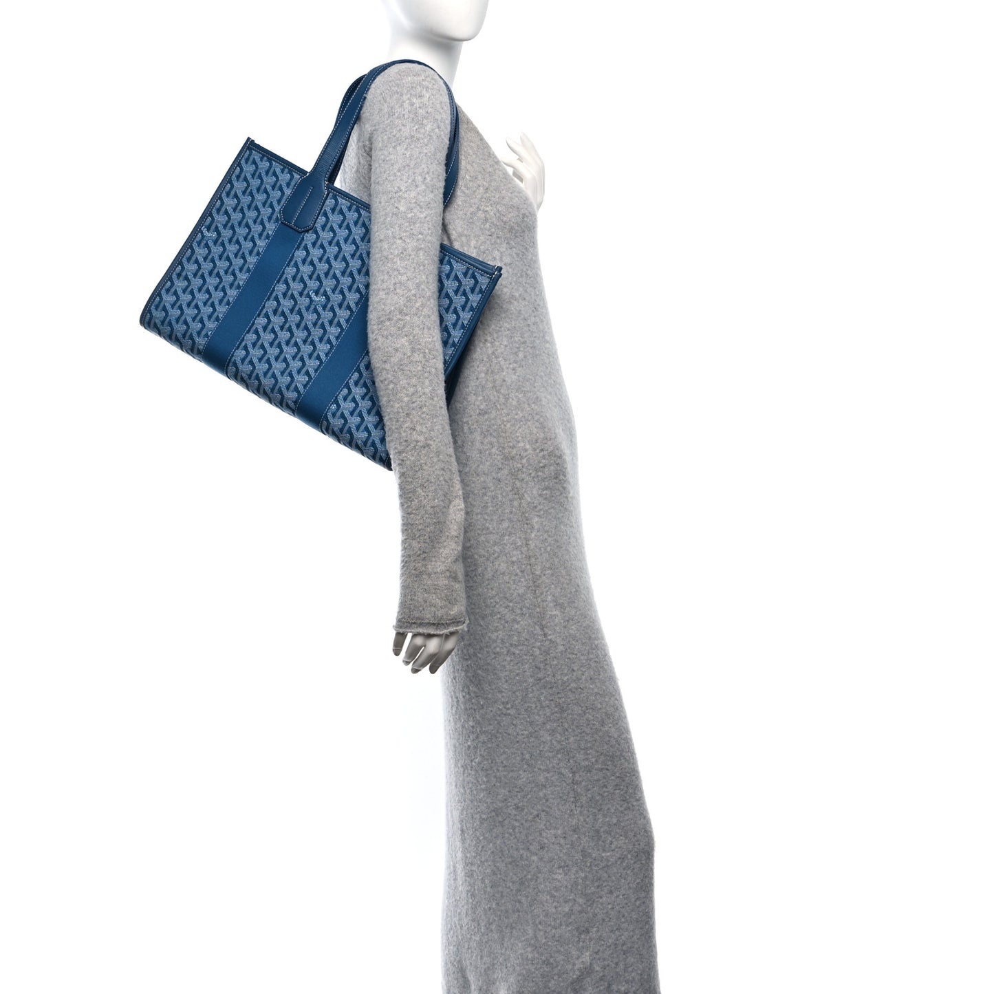 Goyardine Villette PM Tote Ocean Blue