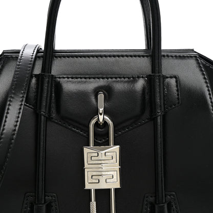 Givenchy Box Calfskin Mini Lock Antigona Shoulder Bag Black 6 of 8