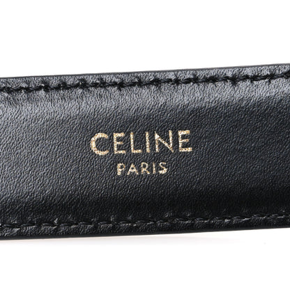 Celine Box Calfskin Medium 25mm Triomphe Belt 85 34 Black 5 of 6