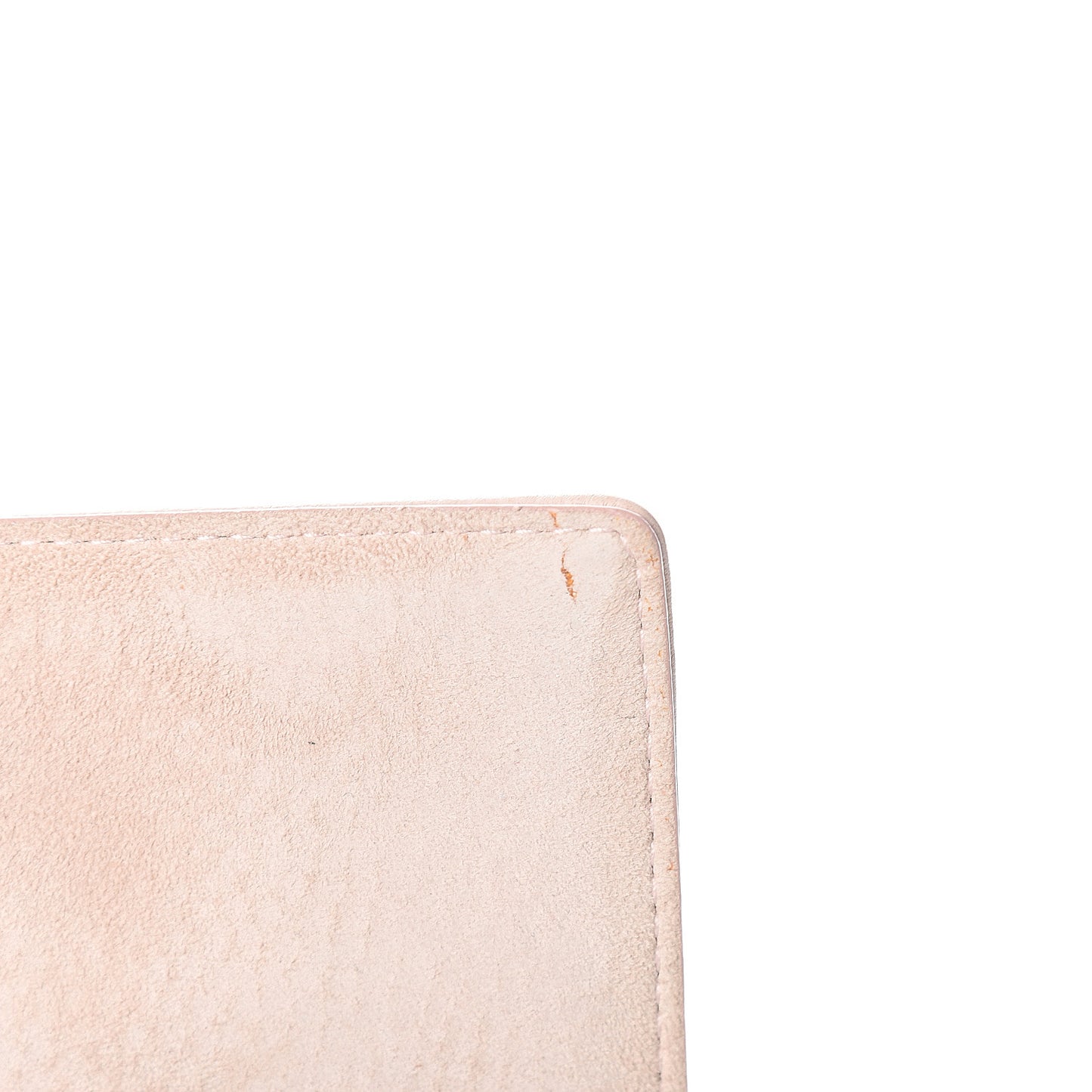 Grained Calfskin Diorama Wallet on Chain Pouch Nude