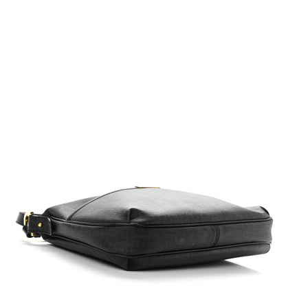 Fendi Zucchino Spalmati Vitello Messenger Bag Black 4 of 24