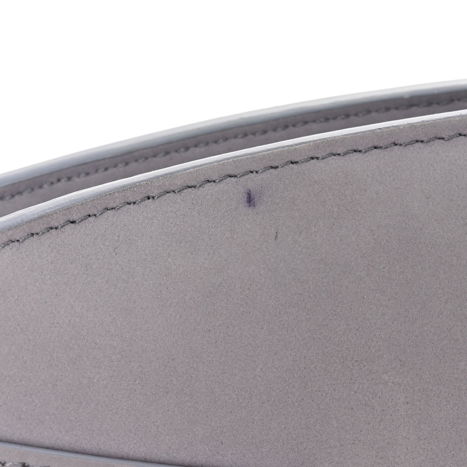 Salvatore Ferragamo Calfskin Large Hug Pouch Fog Gray 12 of 12