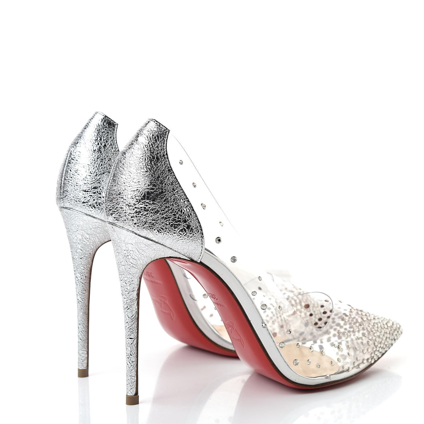 PVC Specchio Degrastrass 100 Pumps 38.5 Silver