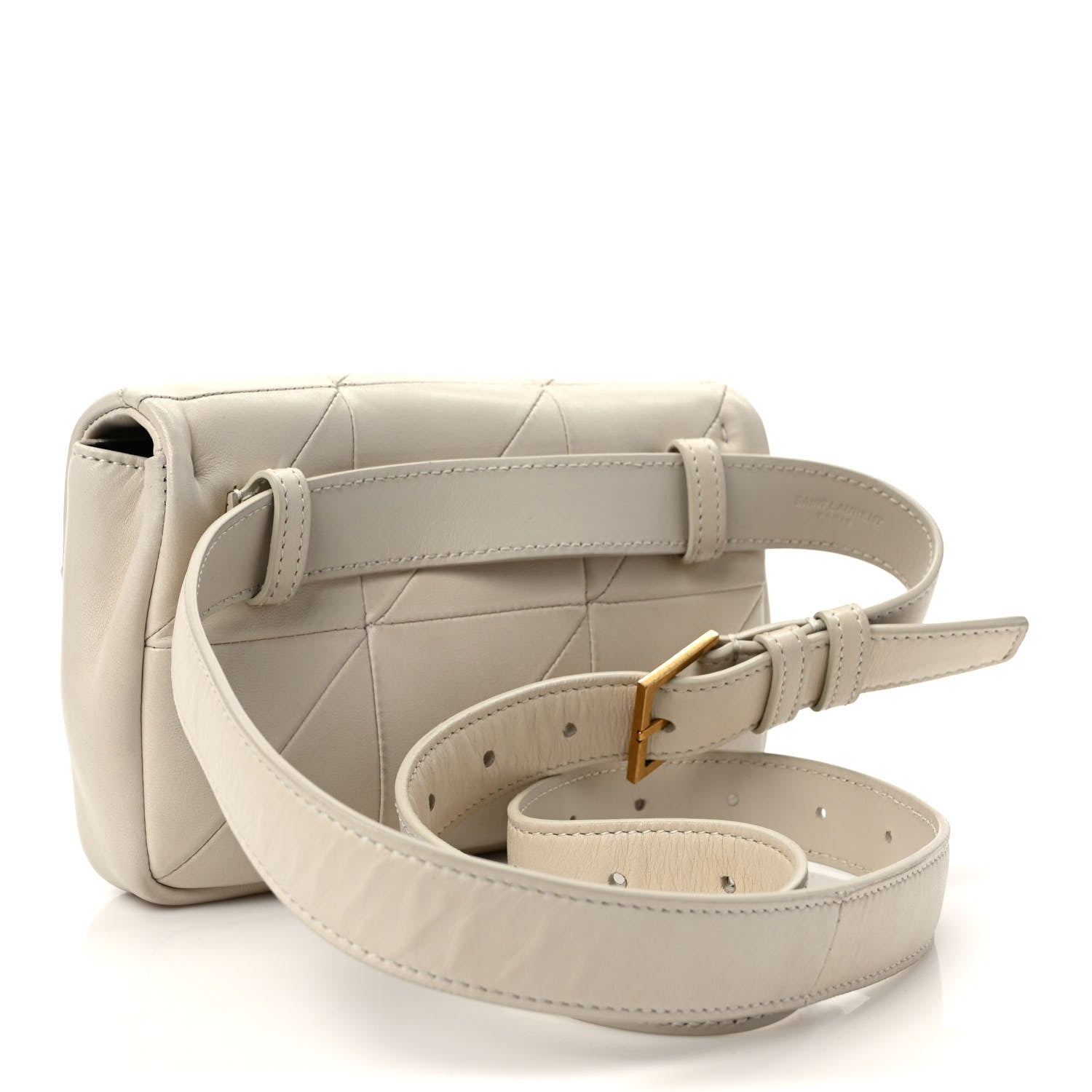 Saint Laurent Lambskin Monogram Jamie Belt Bag Crema Soft 3 of 10