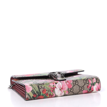 Gucci GG Supreme Monogram Blooms Mini Dionysus Chain Wallet Beige Multicolor Dry Rose 3 of 10