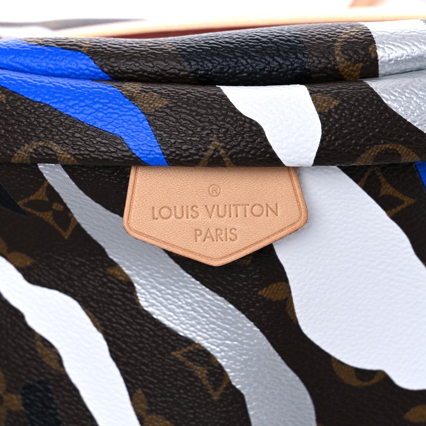 X LOL Monogram Bumbag Blue Silver