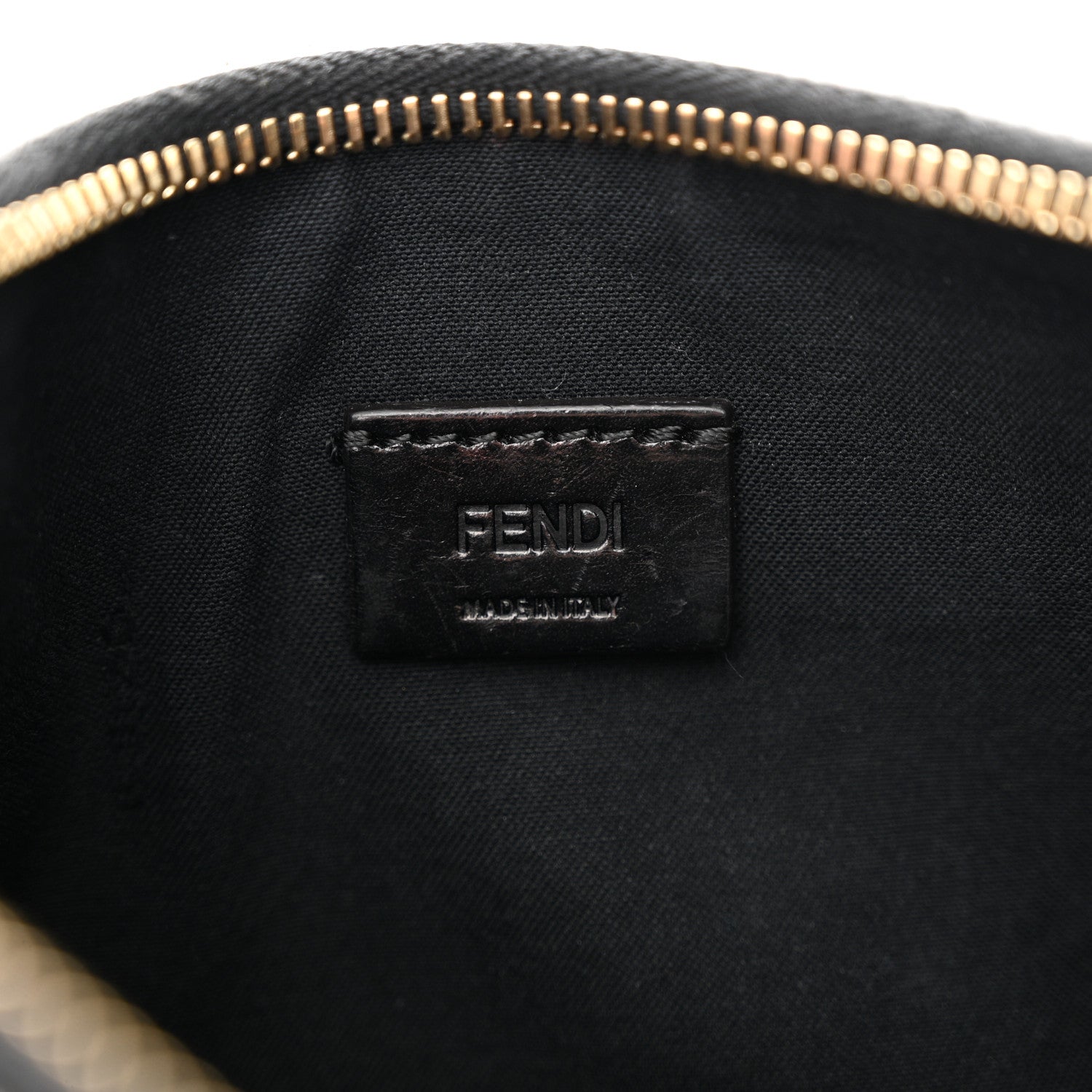 Fendi Vitello Baltico Mini Pouch Crossbody Pouch Black 6 of 14