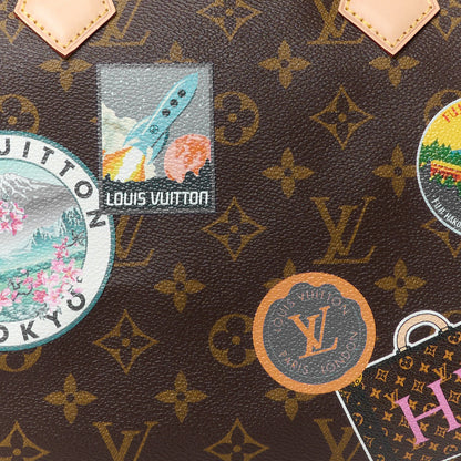 Louis Vuitton Monogram World Tour Speedy Bandouliere 30 9 of 11