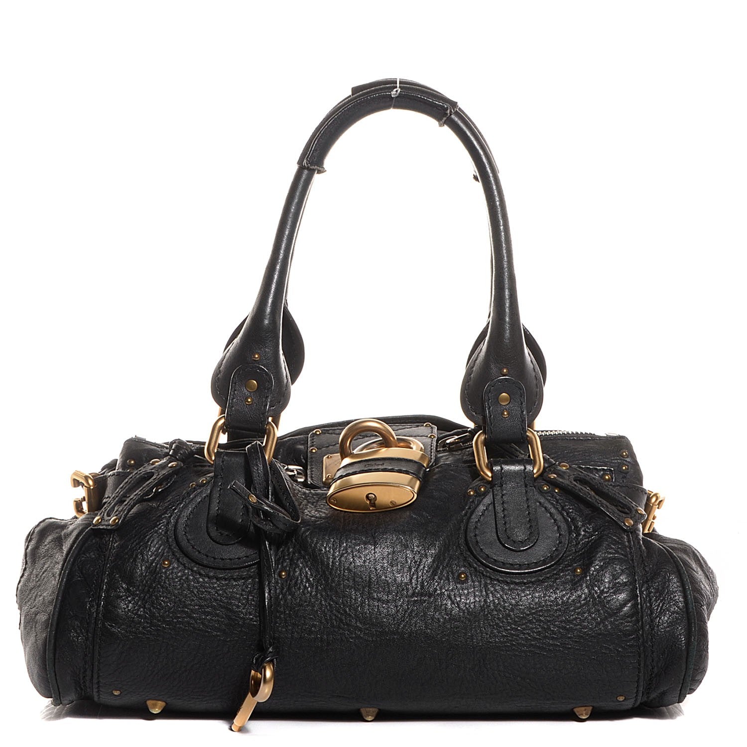 Chloe Leather Medium Paddington Satchel Black 1 of 7