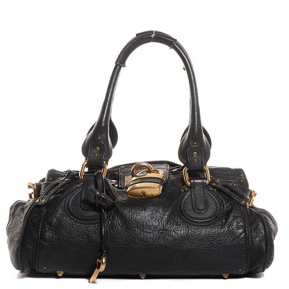 Chloe Leather Medium Paddington Satchel Black 1 of 7