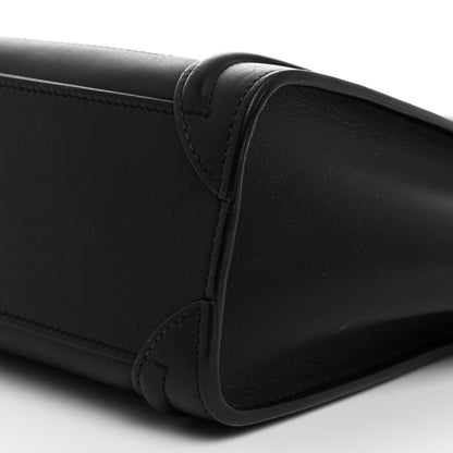 Celine Smooth Calfskin Nano Luggage Black 10 of 10