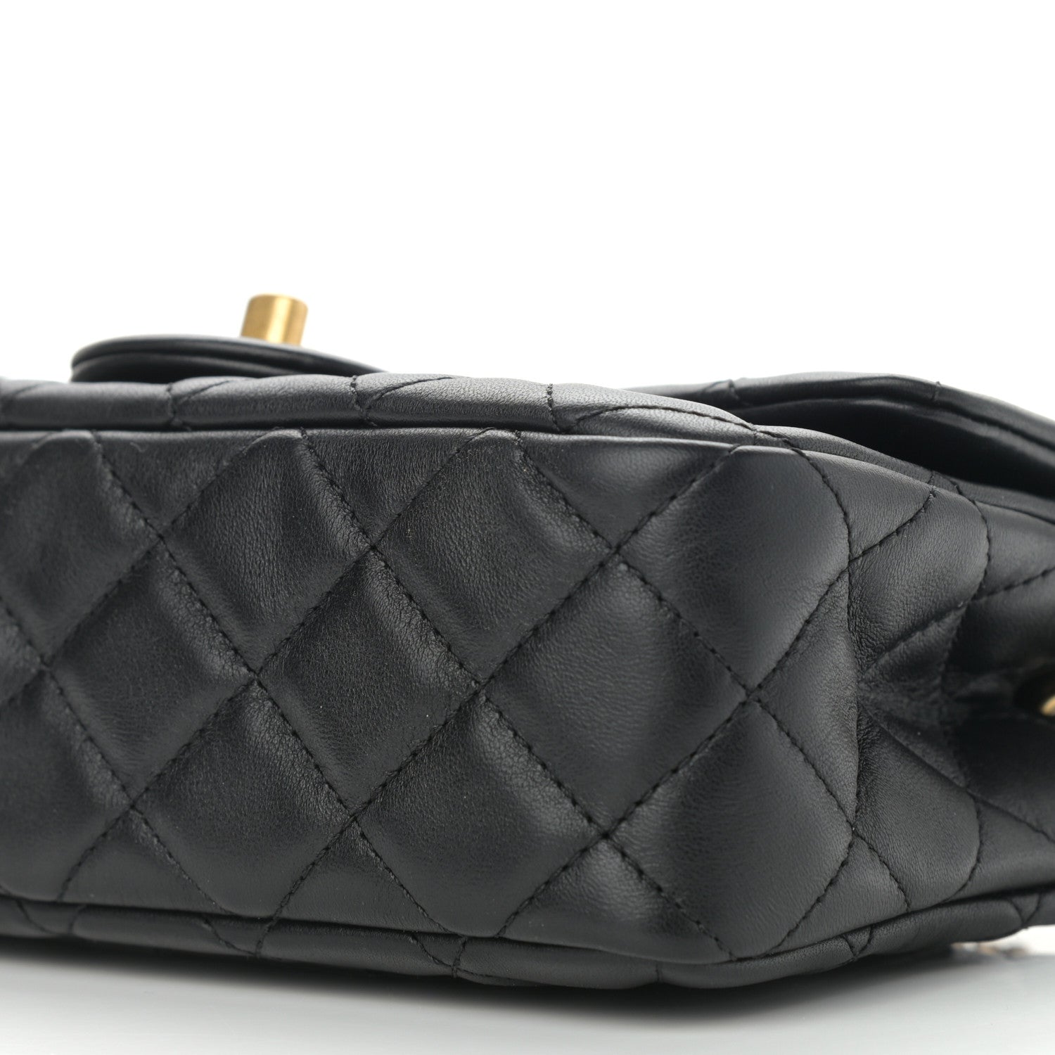 Chanel Lambskin Quilted Mini Rectangular Pearl Crush Flap Black 10 of 12
