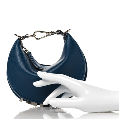 Fendi Vitello Grace Matte Nano Fendigraphy Hobo Charm Mirto 2 of 10