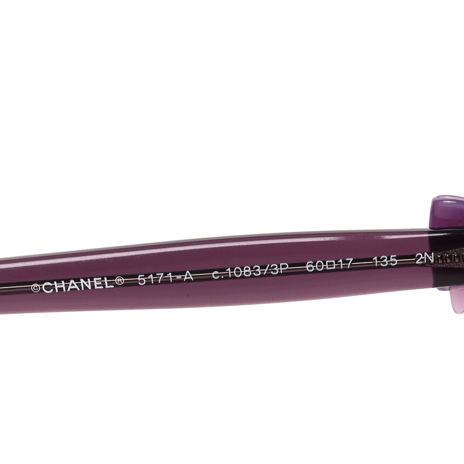 Chanel Acetate CC Bow Sunglasses 5171 Purple 5 of 7