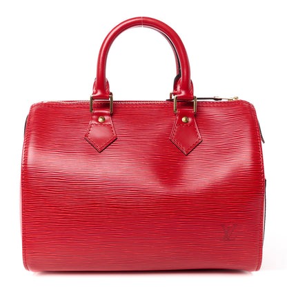 Louis Vuitton Epi Speedy 25 Castillan Red 1 of 11