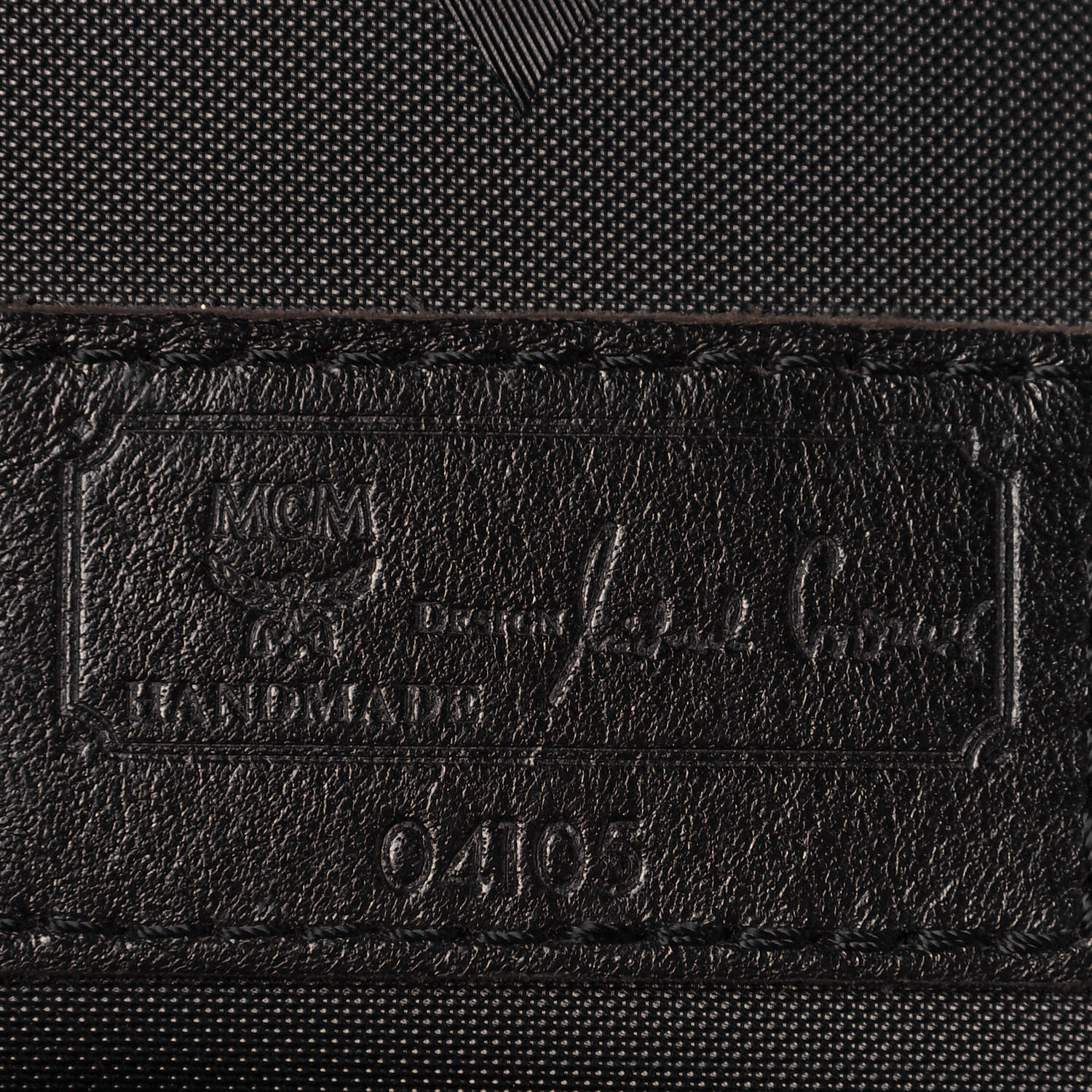 MCM Monogram Coated Canvas Tote Bag Black 6 of 15