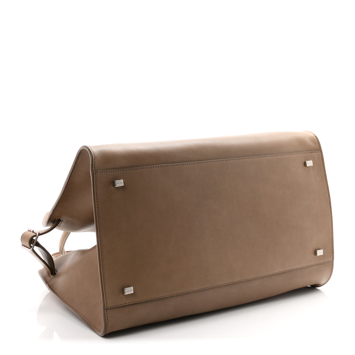 Polished Saddle Calfskin Soft Margaux 15 Mouse Grey