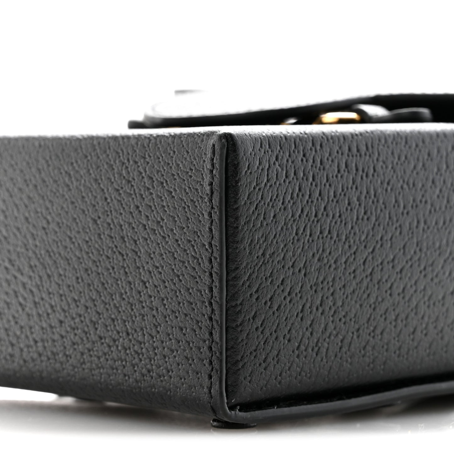 Dollar Calfskin Vertical Horsebit 1955 Crossbody Bag Black