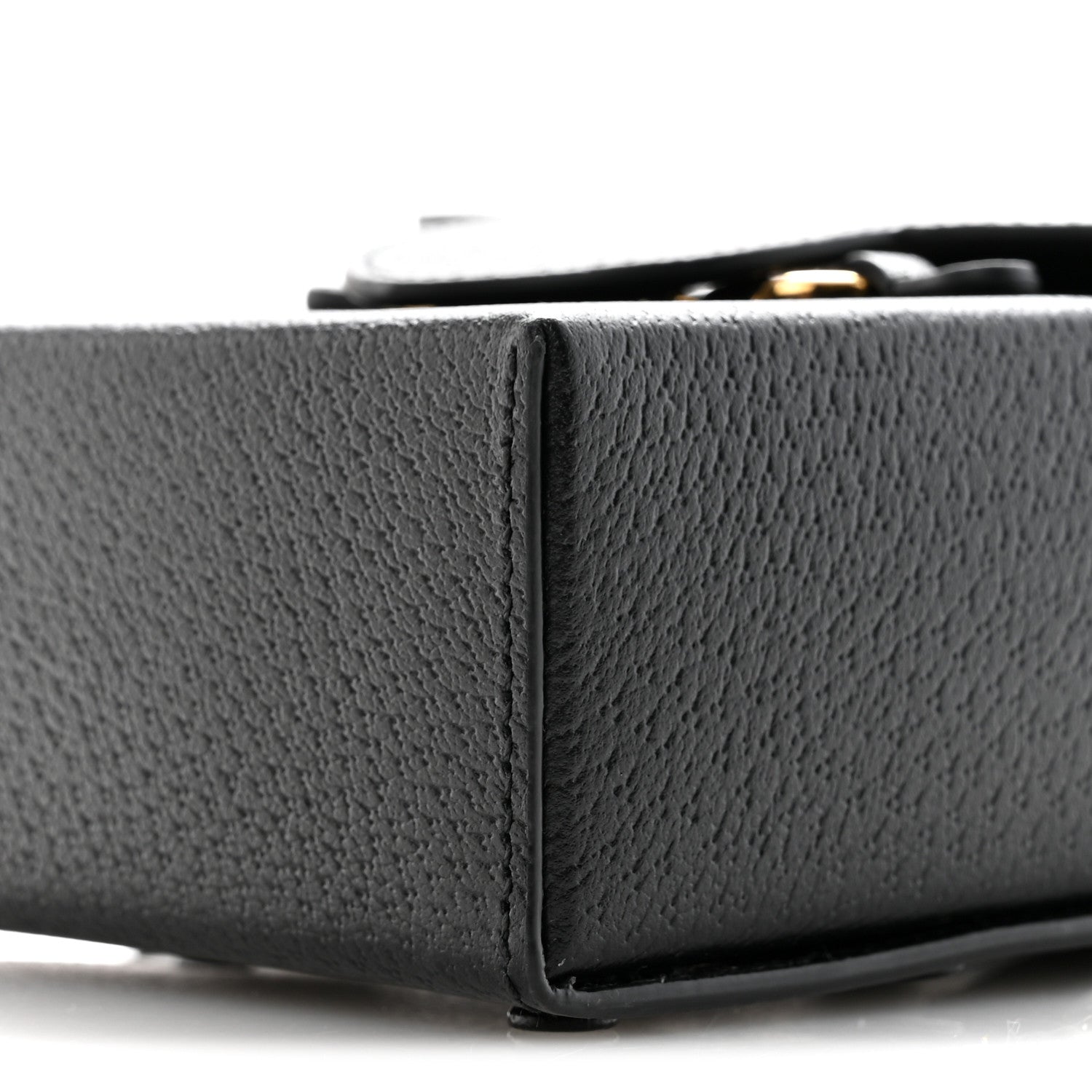 Gucci Dollar Calfskin Vertical Horsebit 1955 Crossbody Bag Black 10 of 11