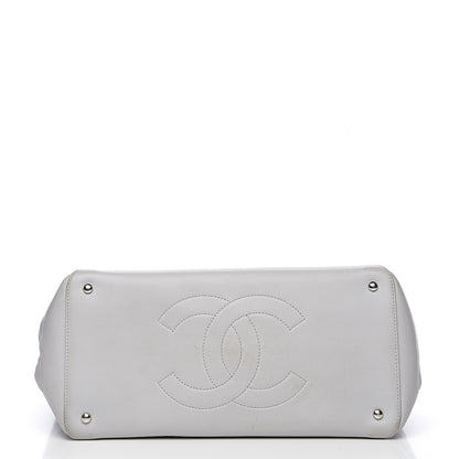 Chanel Calfskin Quilted Large Easy Shopping Tote Grey 12 of 12