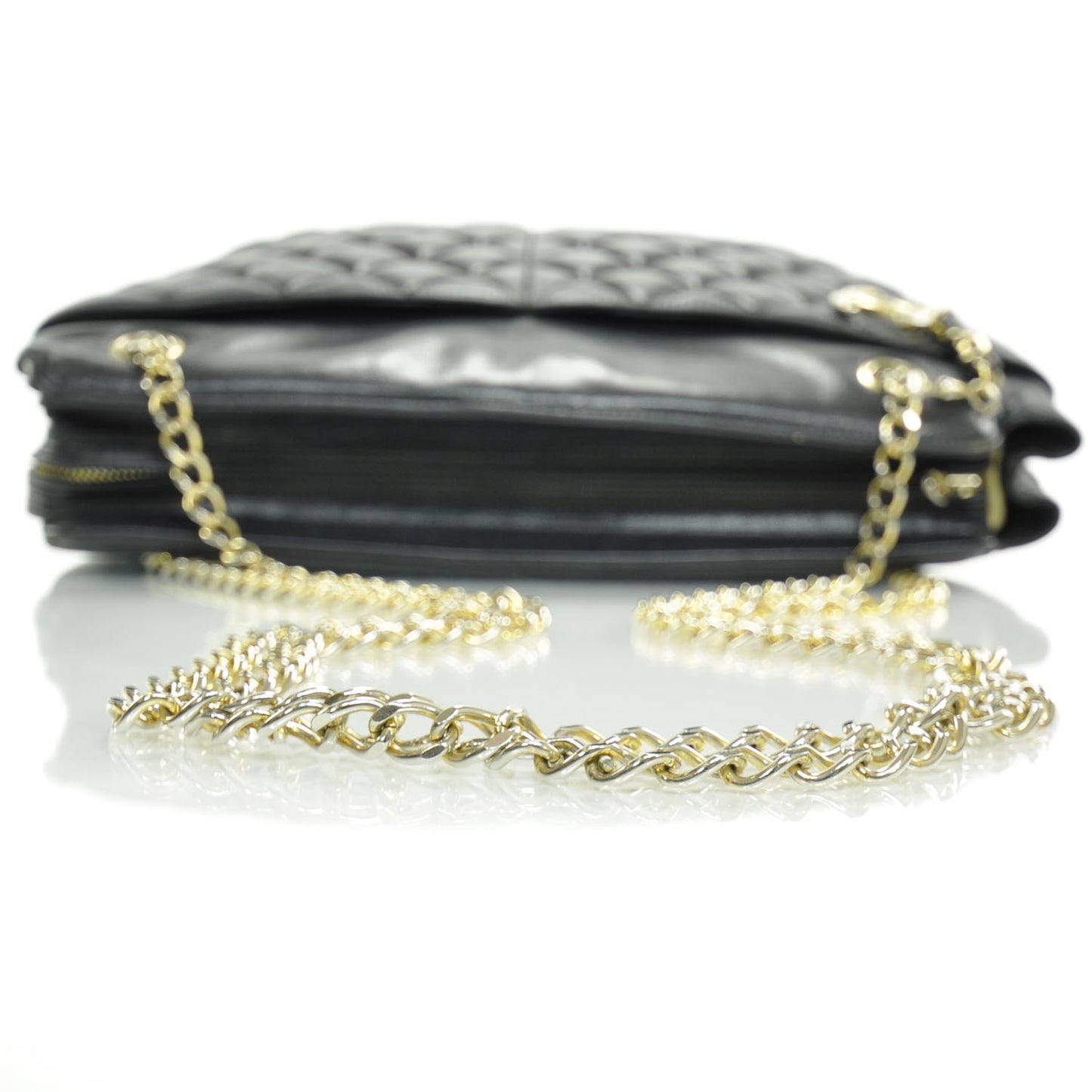 Lambskin Quilted Bag Black GHW