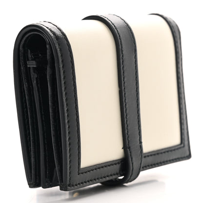 Gucci Calfskin Bi-Color Jackie 1961 Card Case Mystic White Black 2 of 6