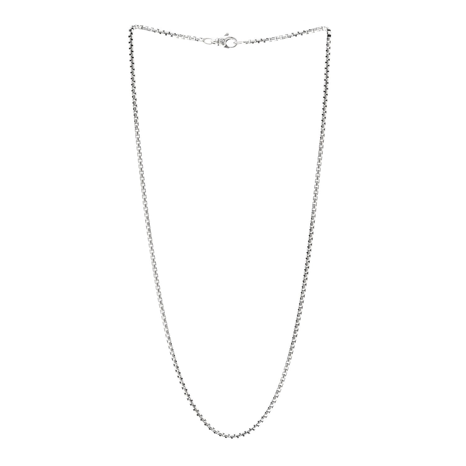 David Yurman Sterling Silver 2.5mm Box Chain Necklace 21" 3 of 5