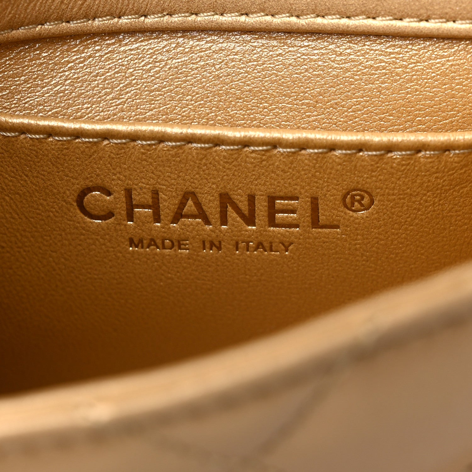 Chanel Lambskin Quilted Mini Sweetheart Rectangular Flap Gold 6 of 10