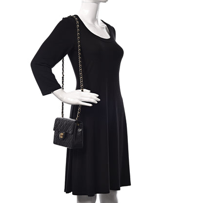 Chanel Lambskin Quilted Mini Square Flap Black 2 of 11
