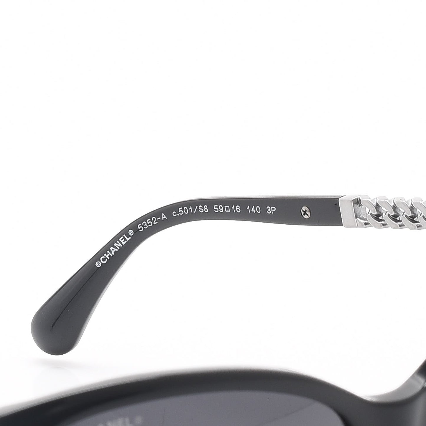 Chain Polarized Sunglasses 5352-A Black