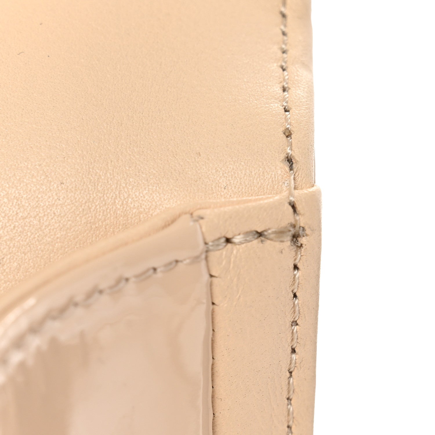 Chanel Patent Calfskin Quilted New Medium Plexiglass Boy Flap Beige 11 of 12